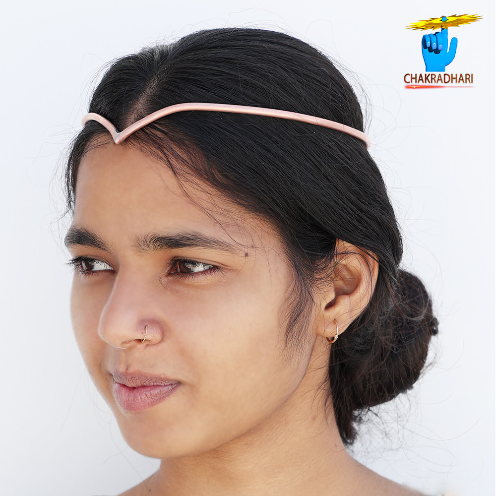999 Nepaliya Copper V- Shape Crown Head Gear - -