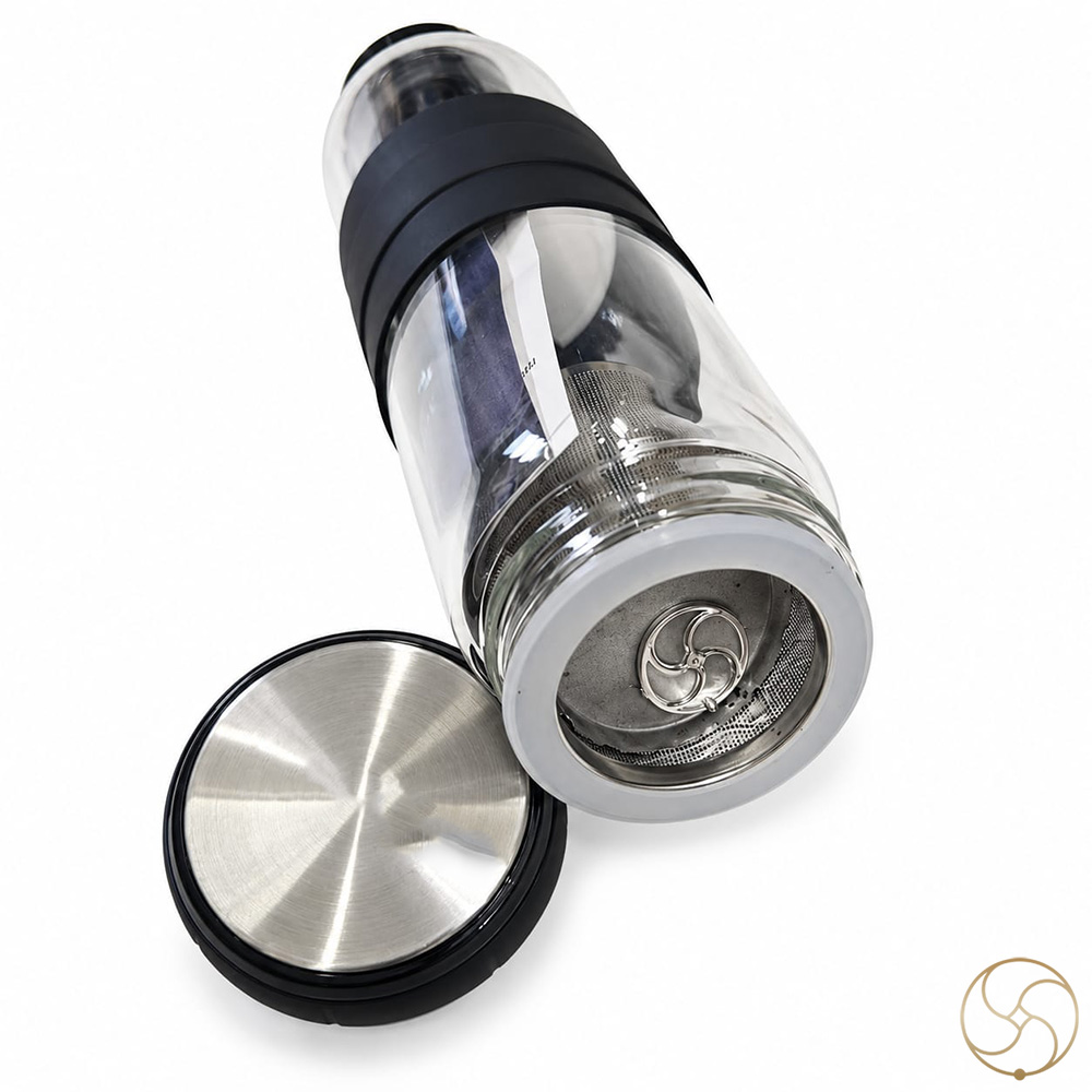 Alkaline Water Bottle with silver Coin inside