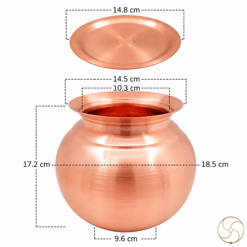 3000ml or 4100ml 999 Pure Nepaliya Copper Matki