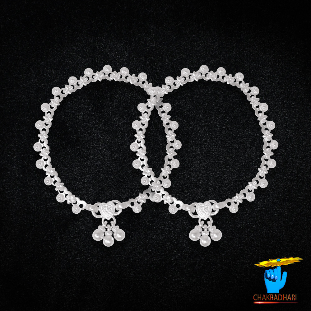 996 Silver Childrens Anklet-   
