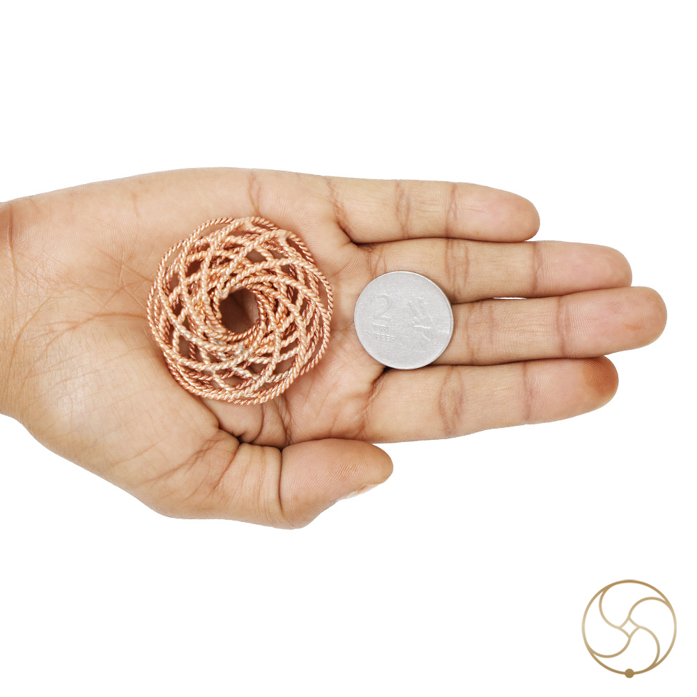 999 Pure Nepaliya Copper Tensor Torus Double Rodin Coil - Double Sided Vortex