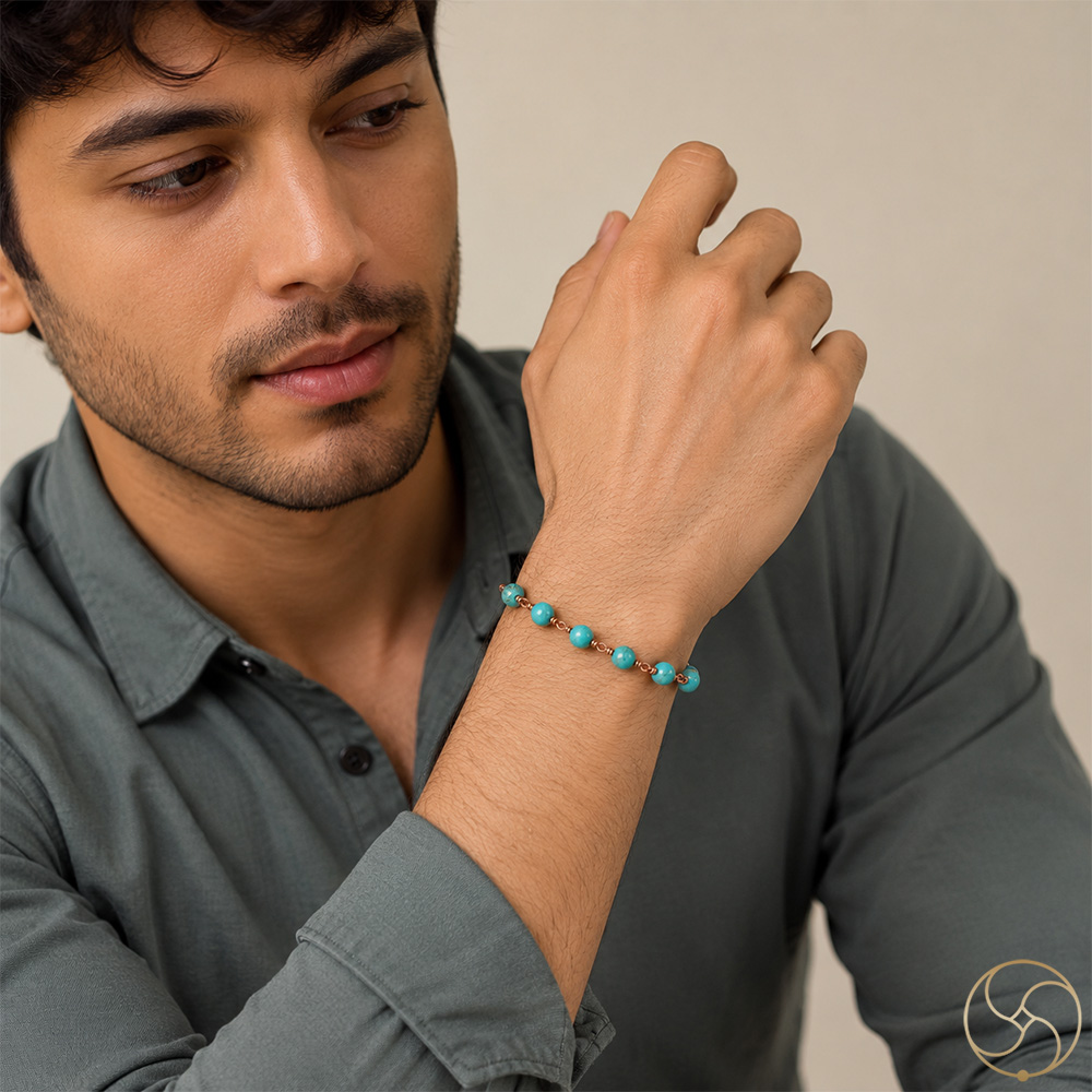 Nepaliya Copper Turquoise Bracelet