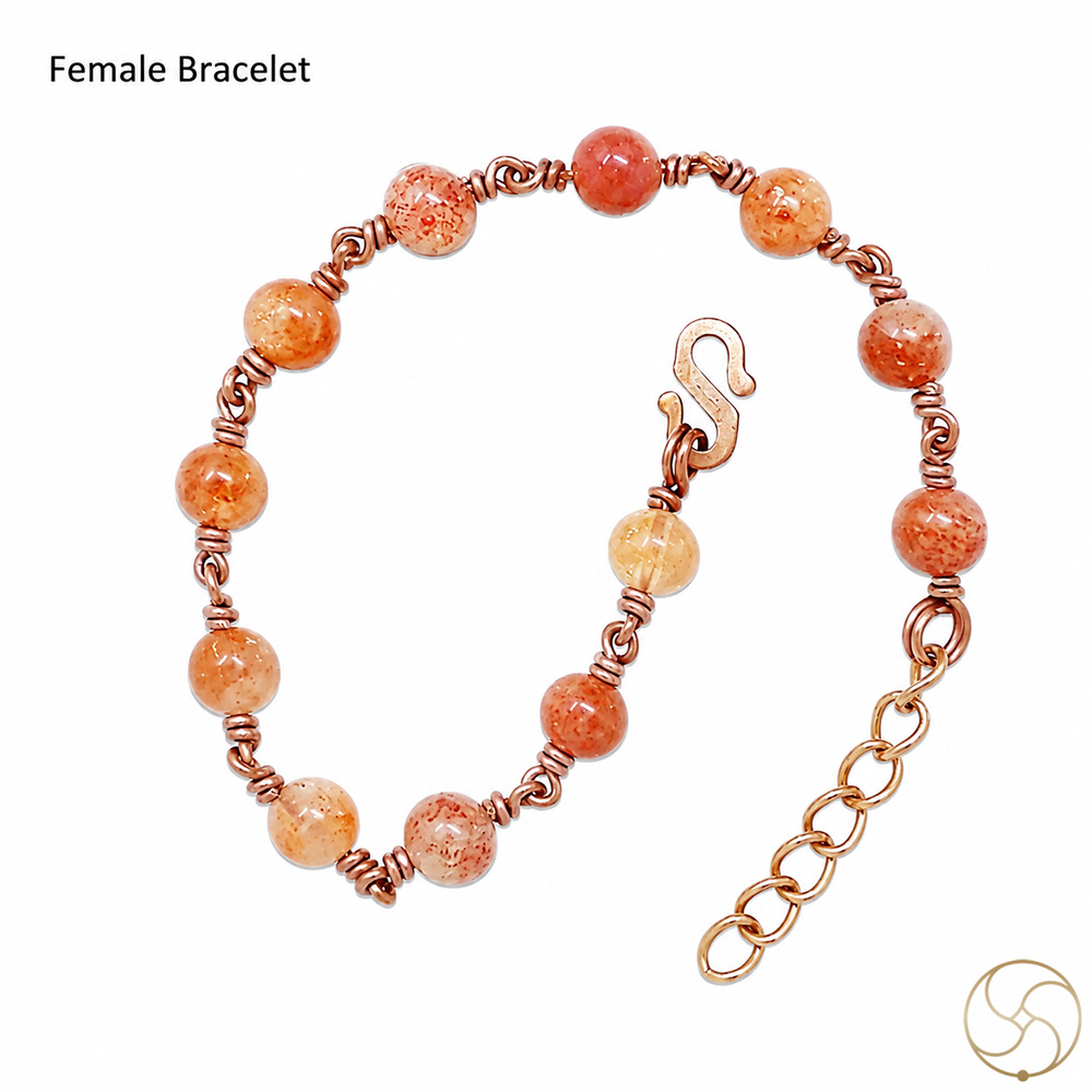 Nepaliya Copper Sun Stone Bracelet