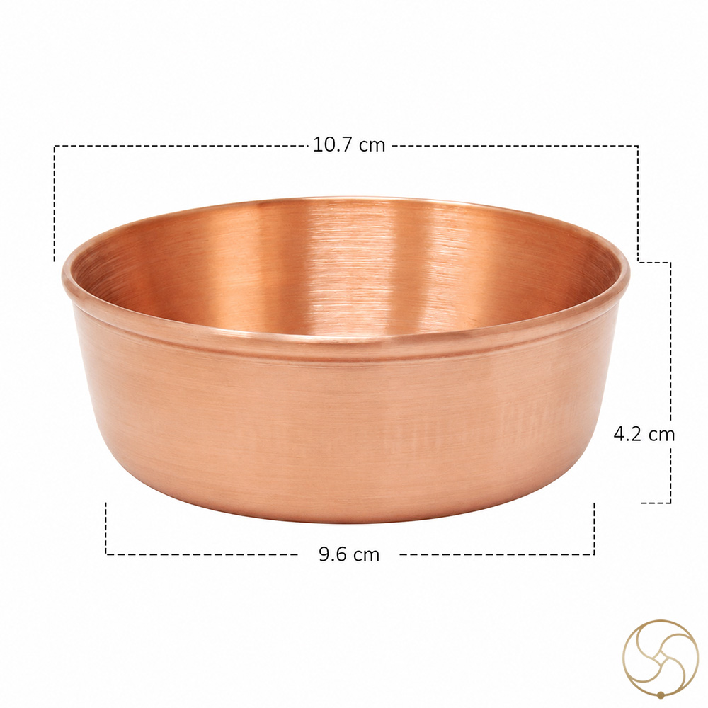 999 Nepaliya Copper Flat Bowl - 280ml