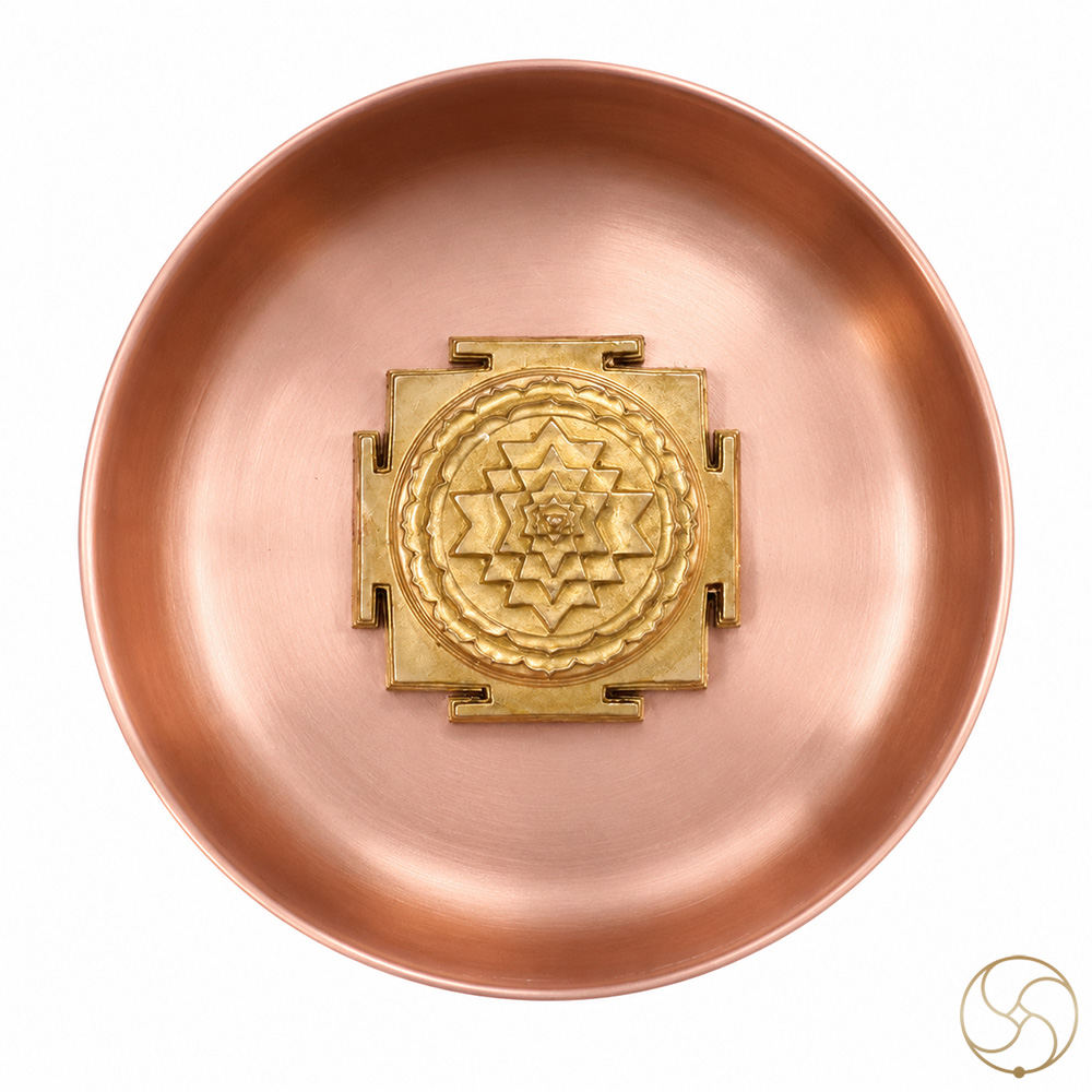 999 Nepaliya Copper Shri Yantra AbhishekBowl - 500ml
