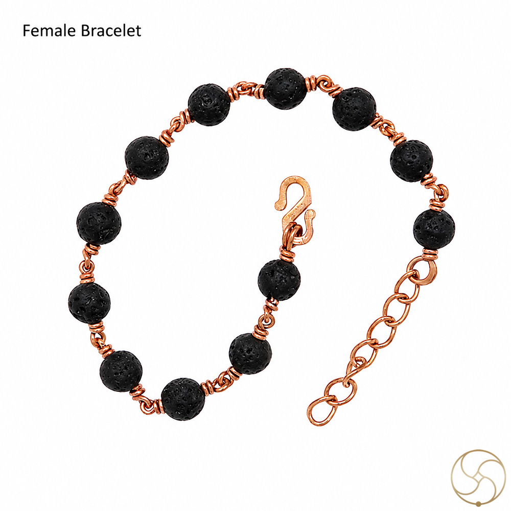 Nepaliya Copper Lawa Stone Bracelet