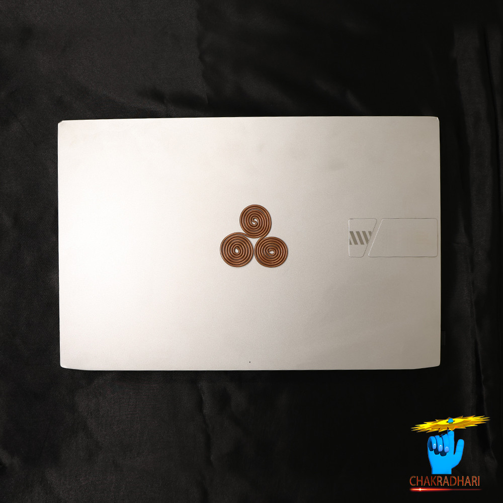 Laptop EMF Protector 999 Nepaliya Copper Big Triskelion Energy Coil -      