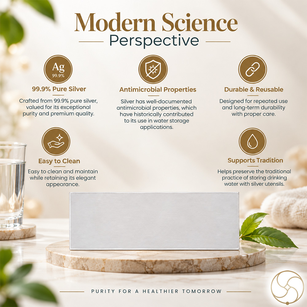 999 Silver Water Purifier Platter