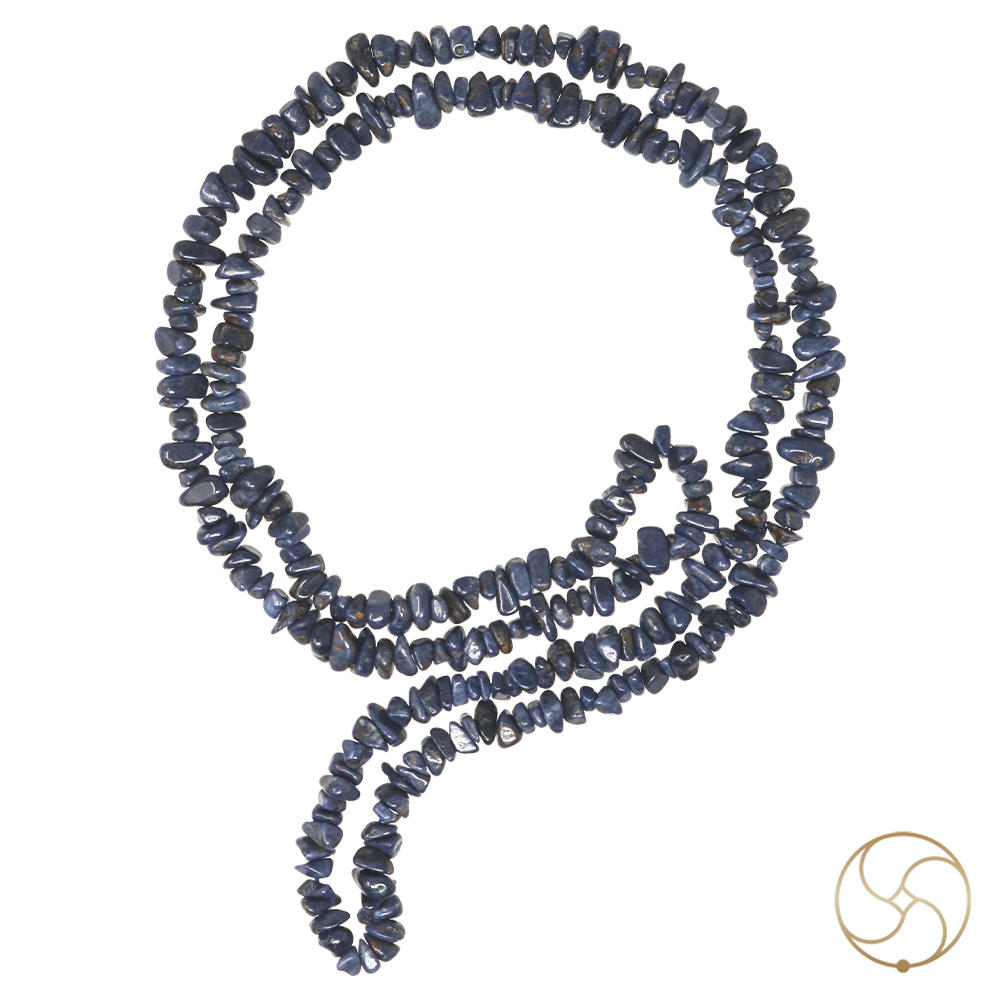Blue Sapphire Wearing Mala -