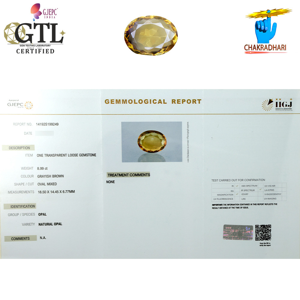 900 Carat Opal Gemstone With Silver Ring And Pendant -  