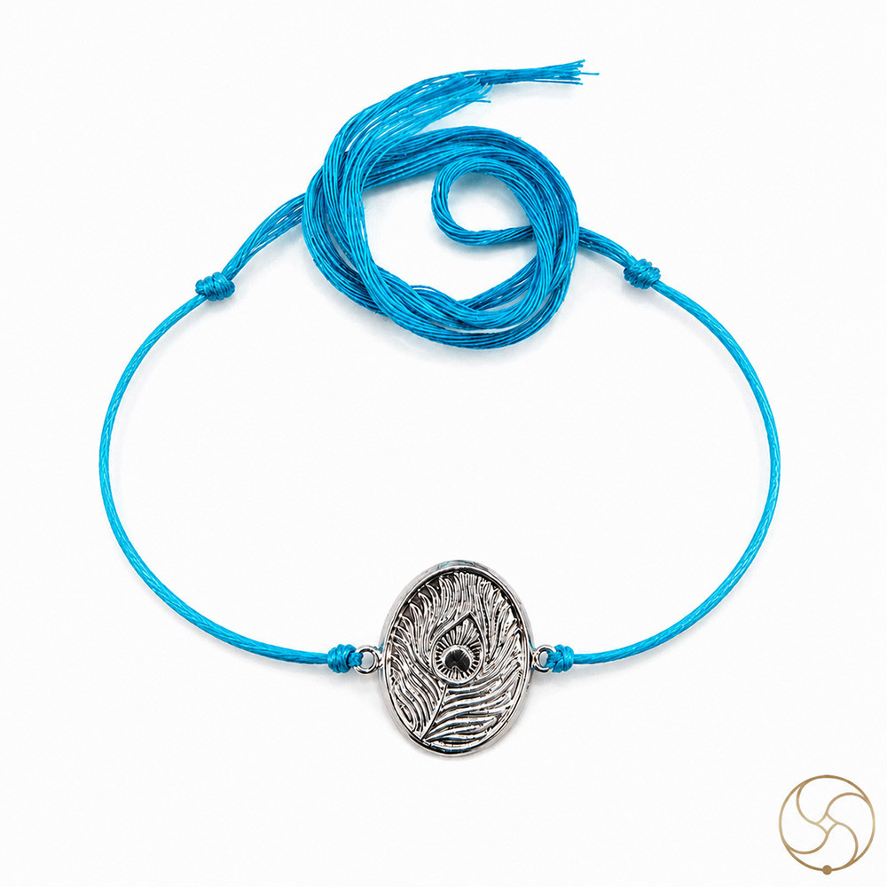 999 Silver Morpankh Charm Rakhi
