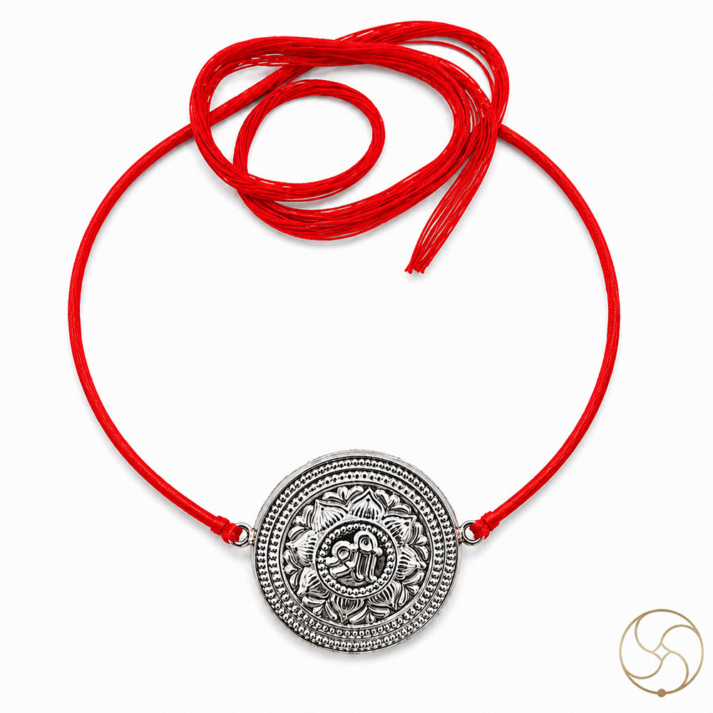 999 Silver Shree Charm Rakhi