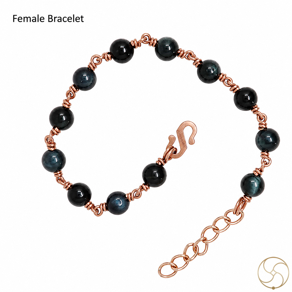 Nepaliya Copper Blue Tiger Eye Bracelet