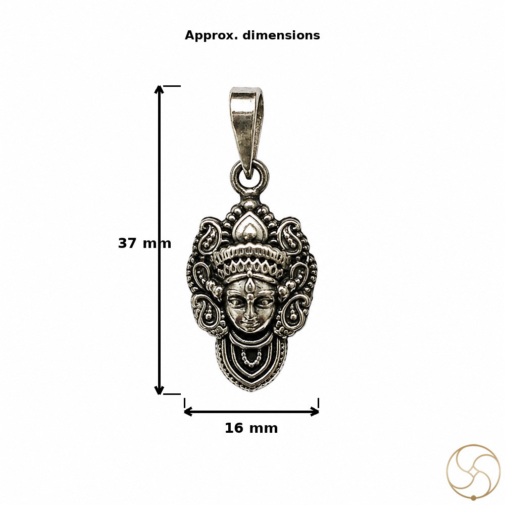 996 Silver Durga Maa Pendant