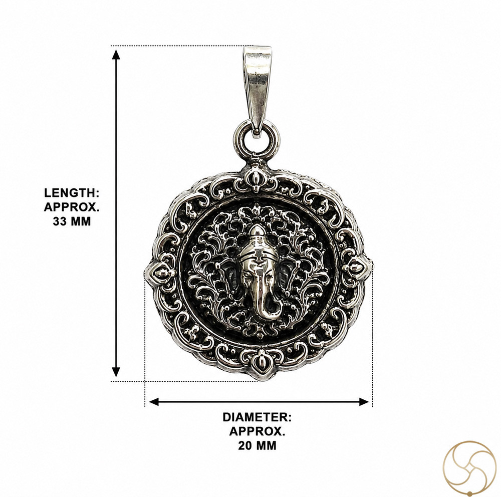 996 Silver Ganesh Ji Pendant