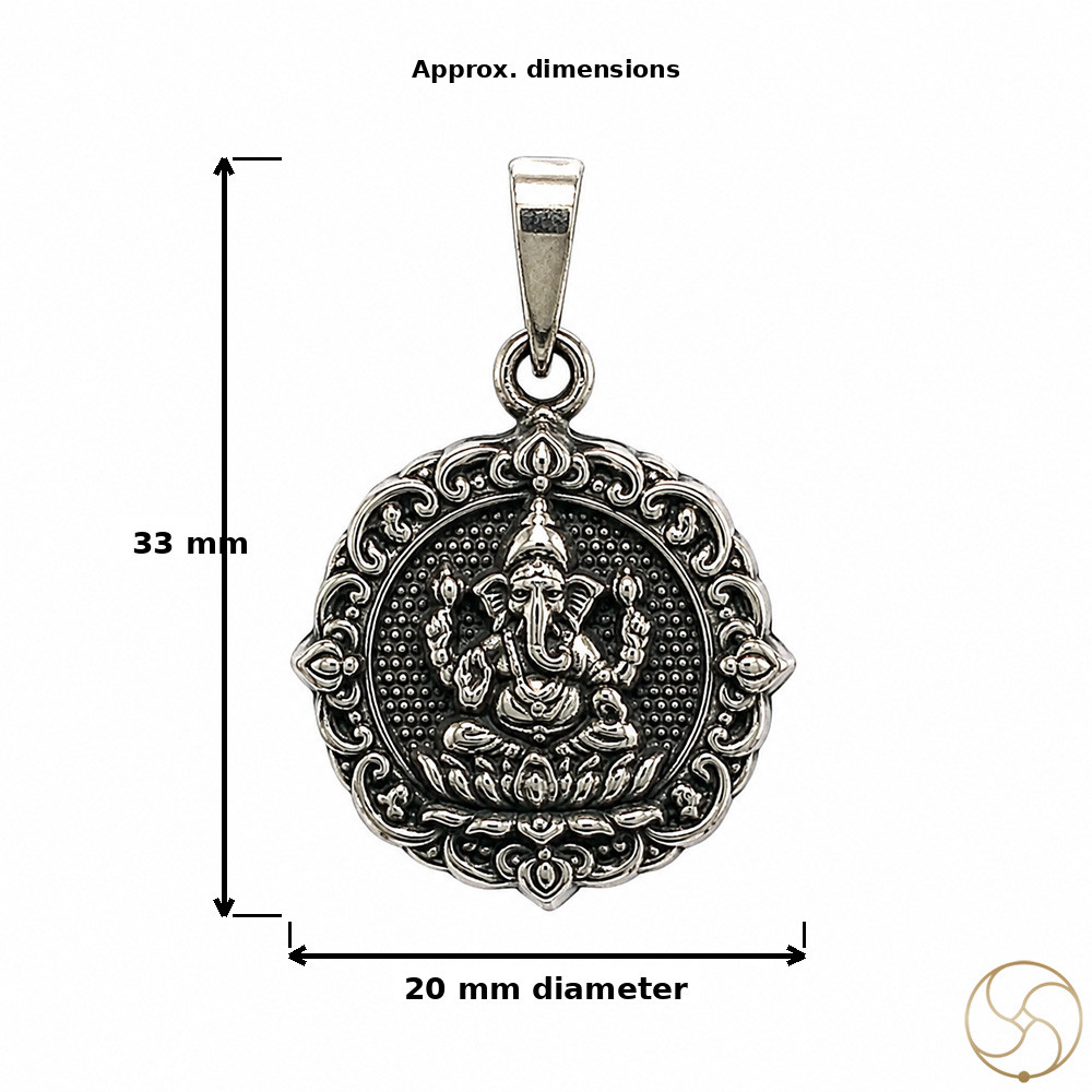996 Silver Ganesh Ji Idol Pendant