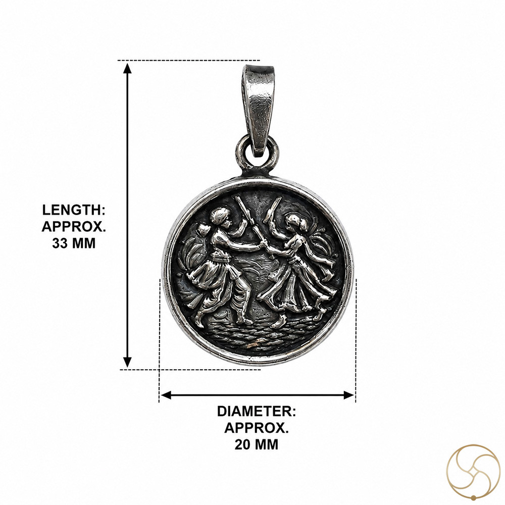 996 Silver Garba Nritay Pendant