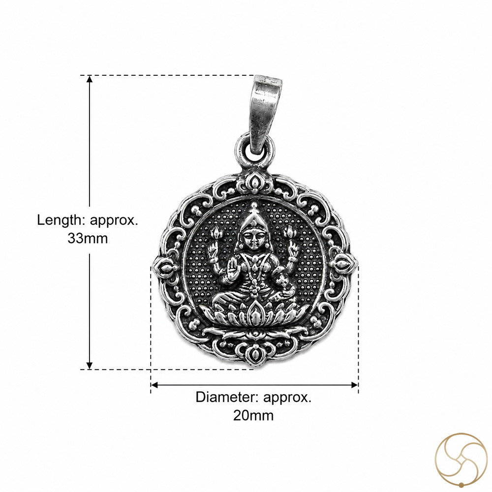 996 Silver Lakshmi Maa Pendant