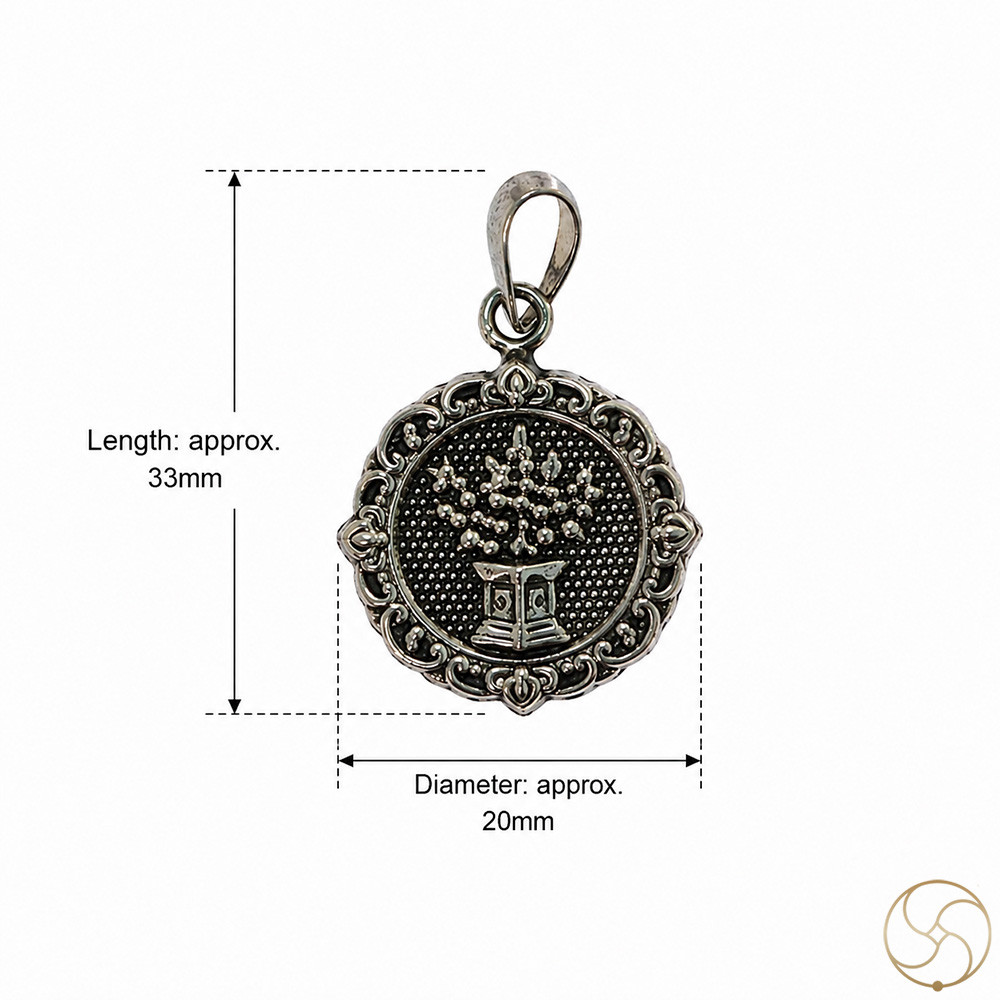 996 Silver Tulsi Pendant