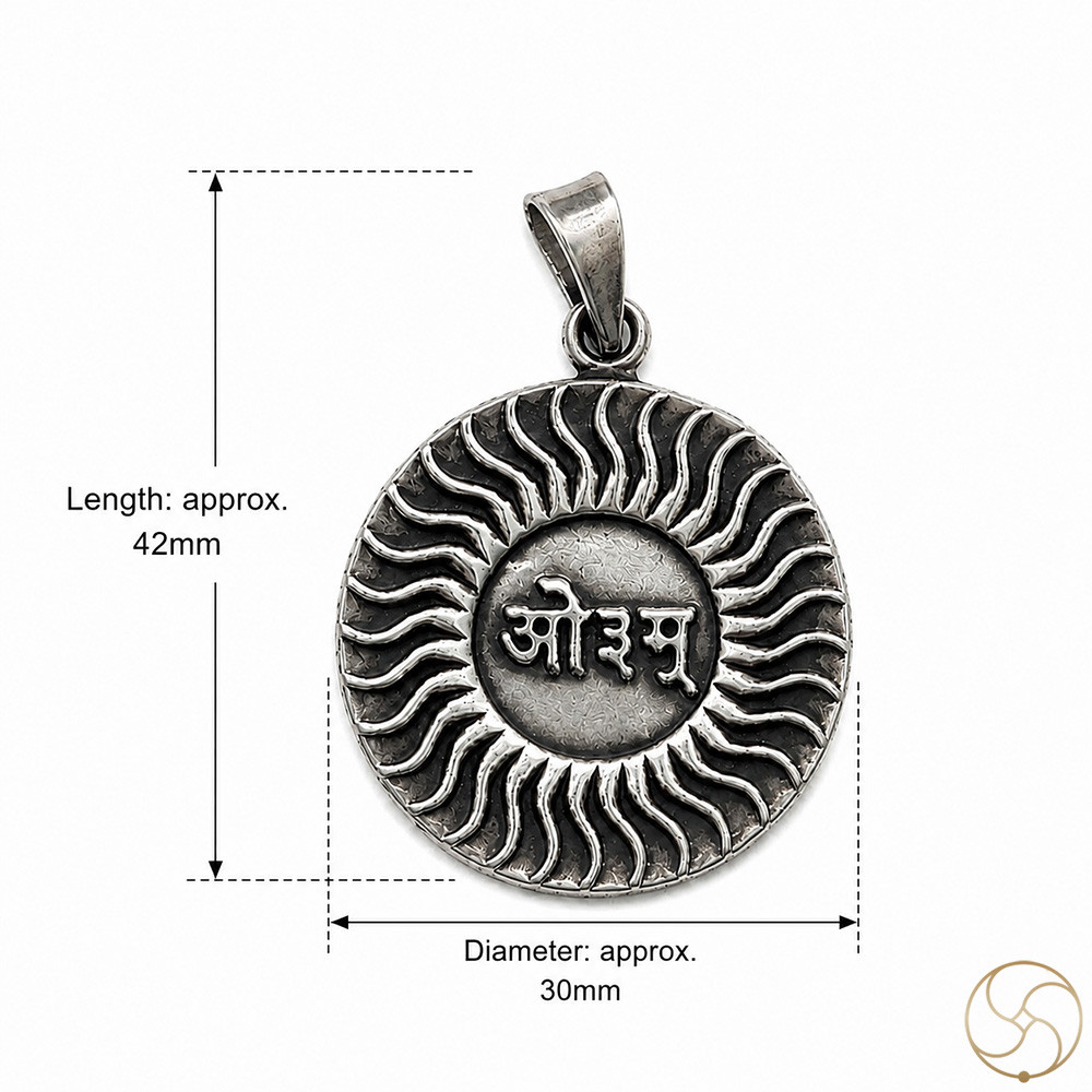 996 Silver Vedic Aum Pendant