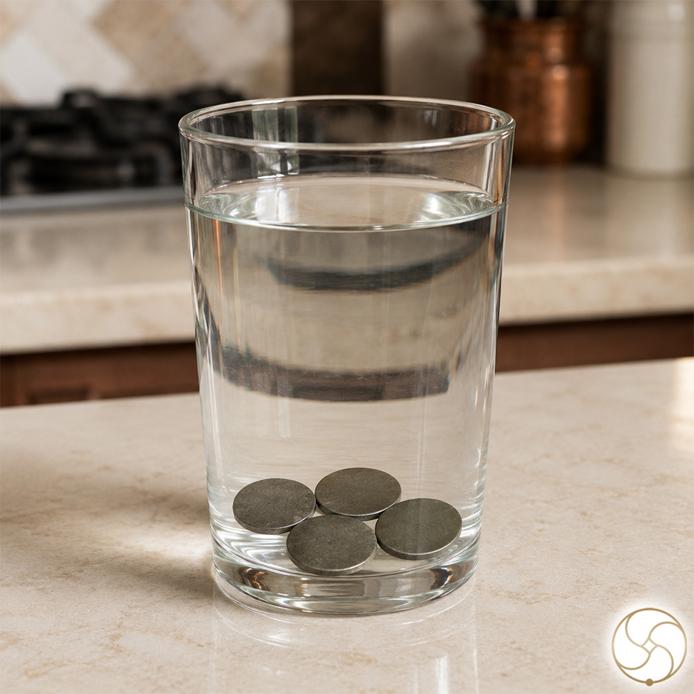 999 Zinc Water Health Coins 5 Pieces - 1 Set