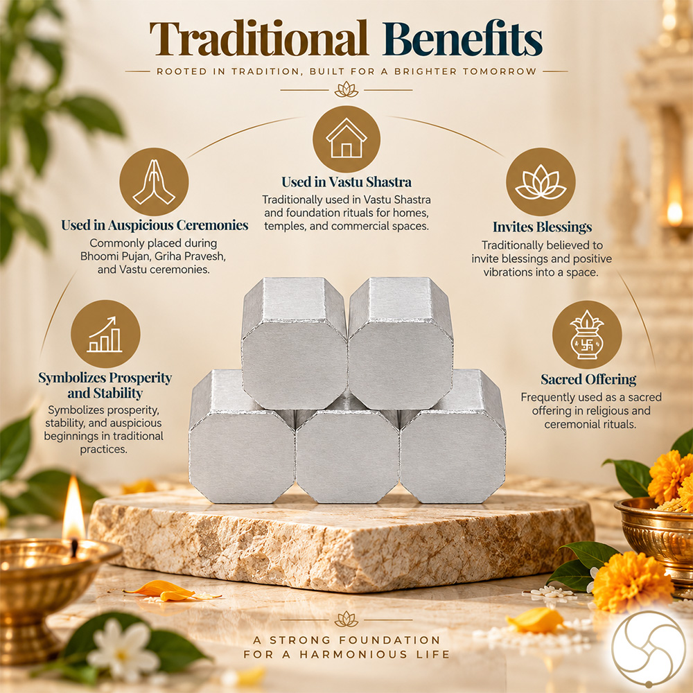 999 Silver AstroVastu Bricks Set