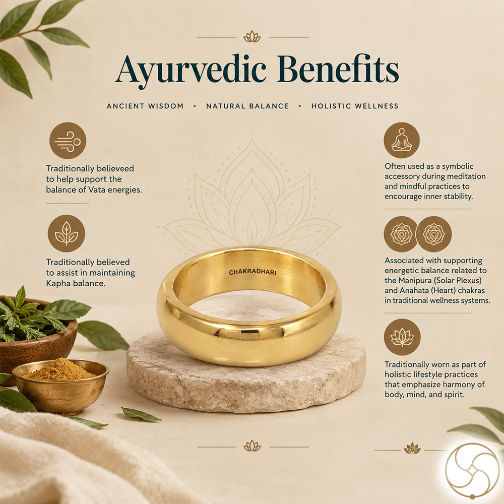 Ritika Brass Jointed Ring as per Ayurveda