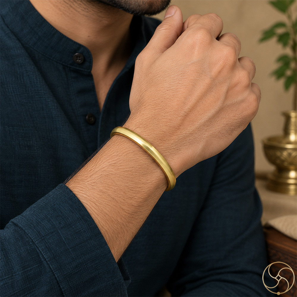 Ritika Brass Chandrasundri Bangle for Men and Women