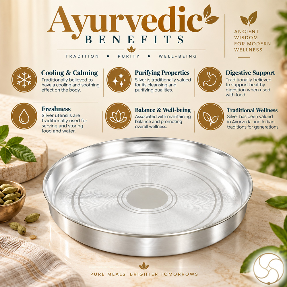 999 Silver Big Thali