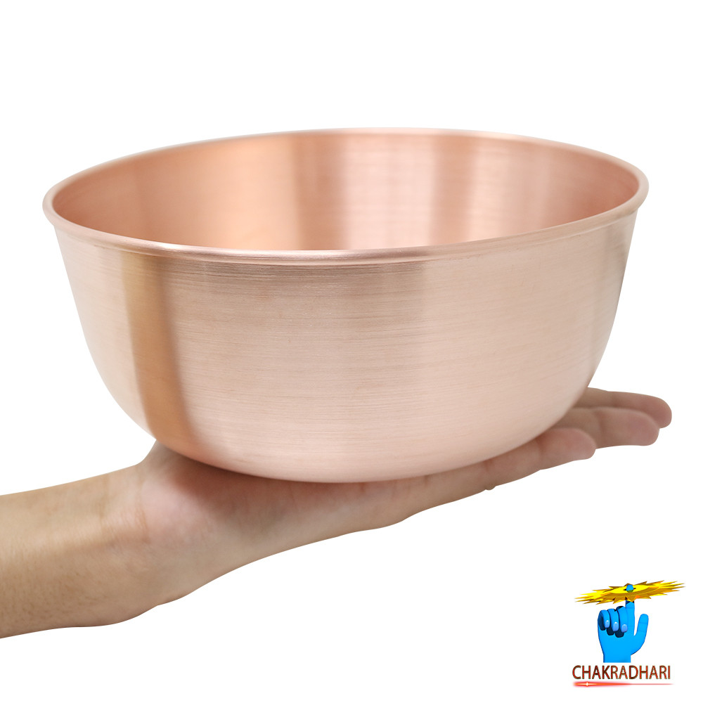 1200ml 999 Nepaliya Copper Sampurn Bowl -     435gm