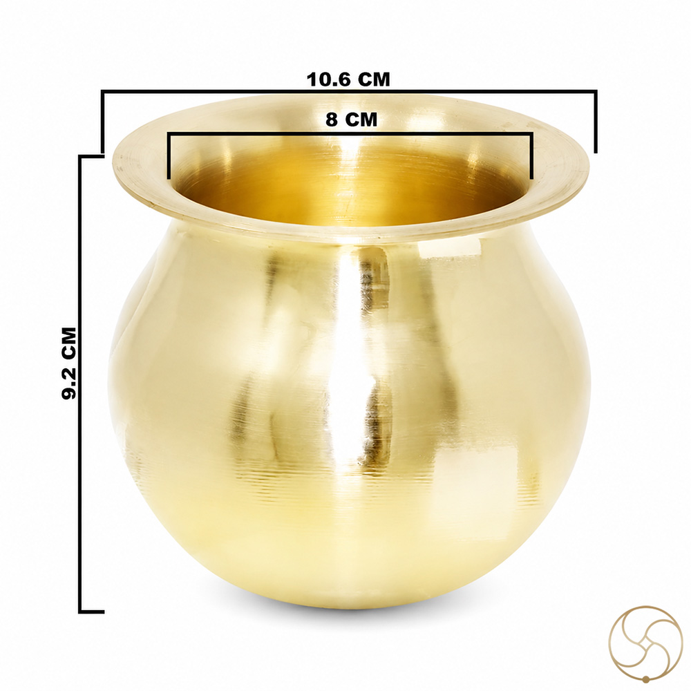 Ritika Brass Seb Lota - 550ml