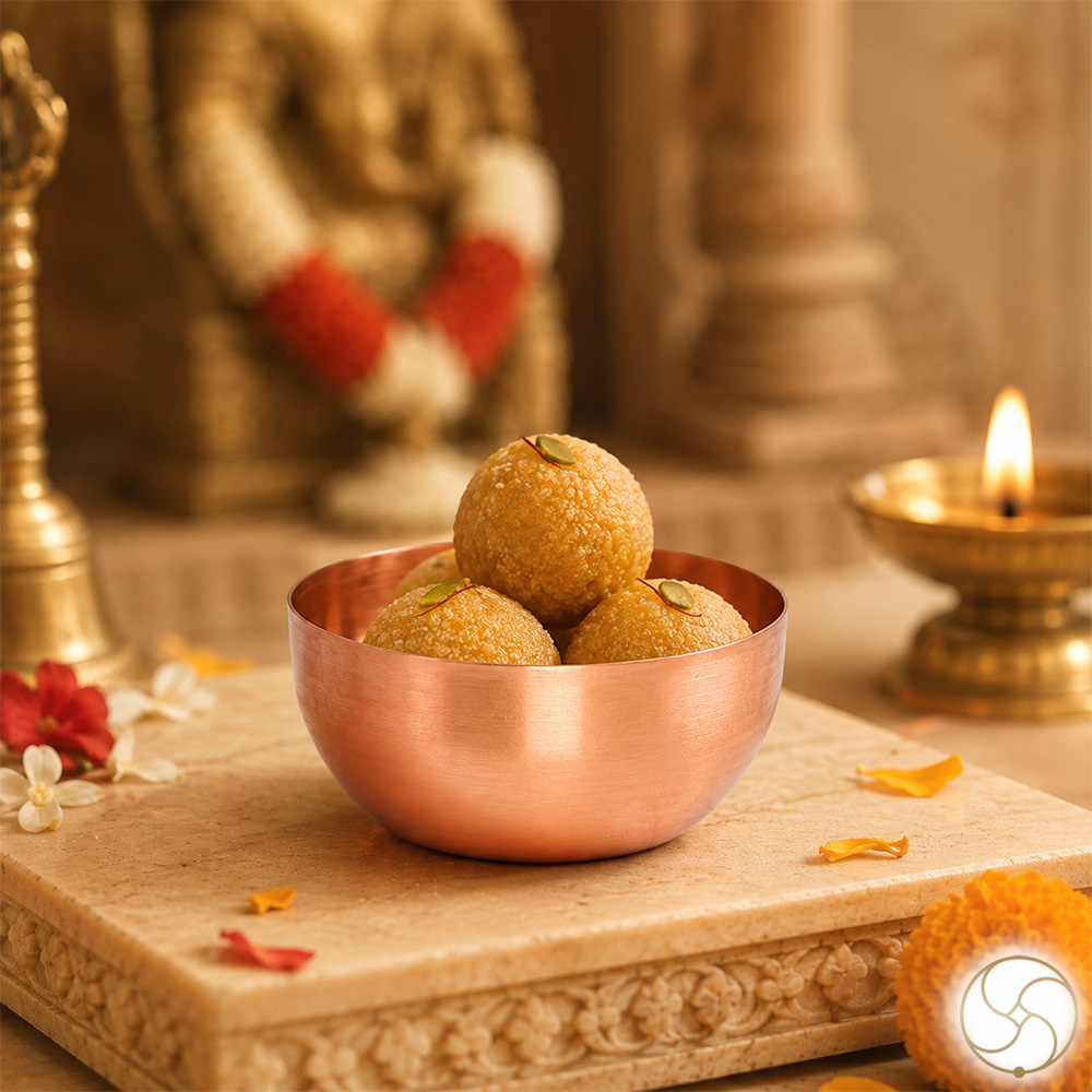 999 Nepaliya Copper Pujan Bowl - 190ml