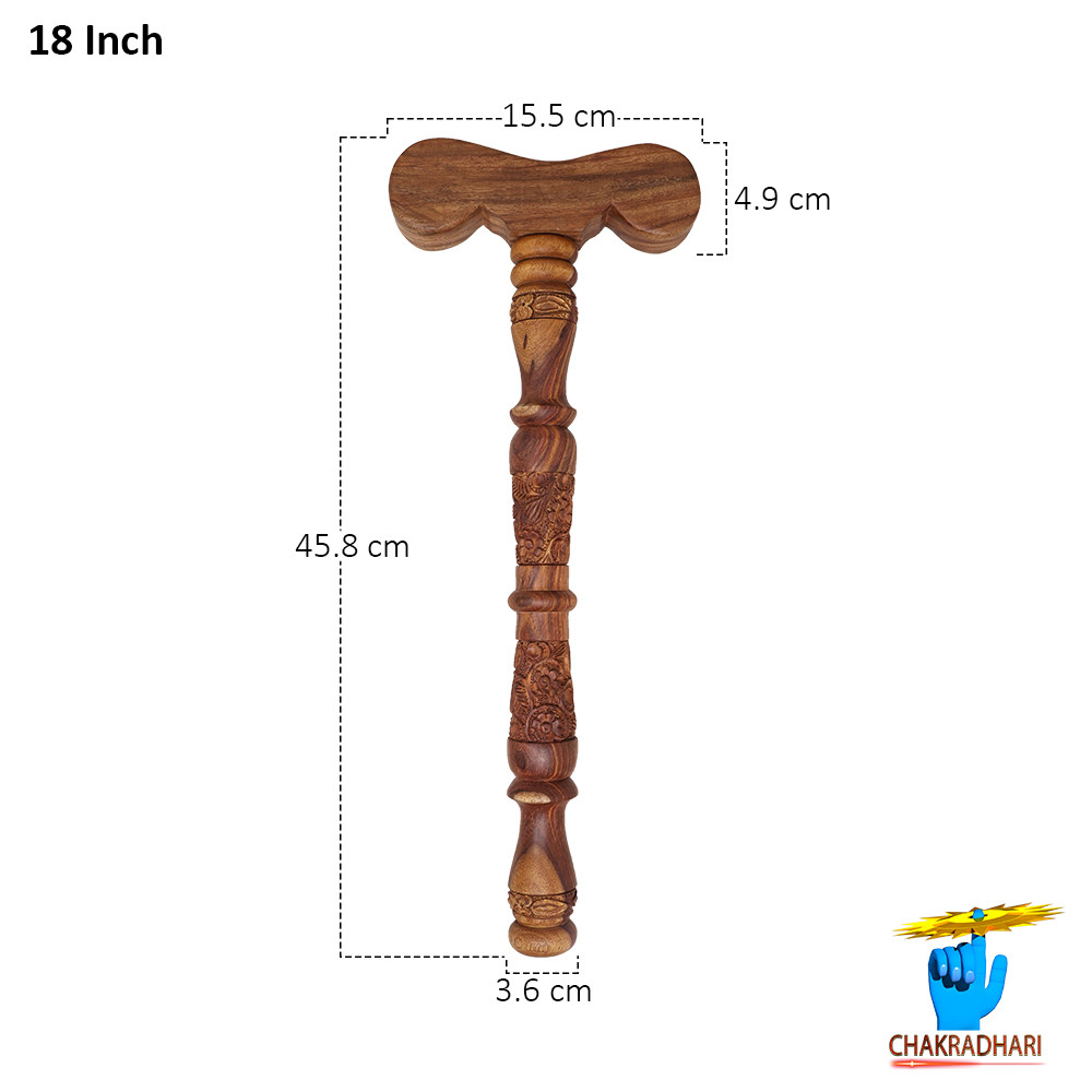 Natural Sheesham Yoga Stick  -    