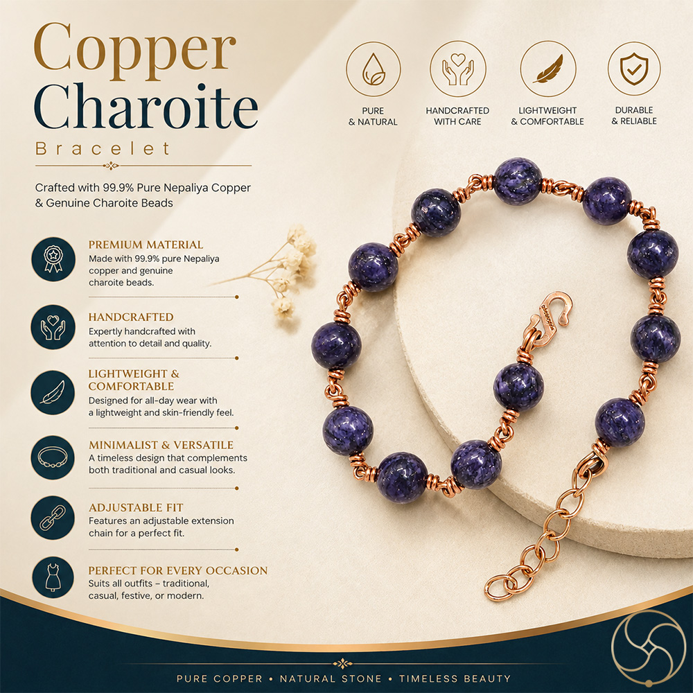 Nepaliya Copper Charoite Bracelet