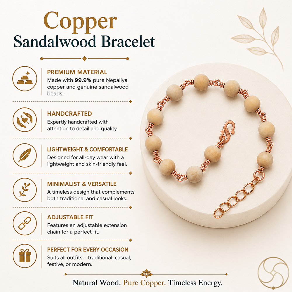Nepaliya Copper Sandalwood Bracelet