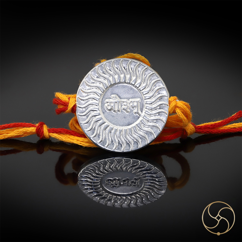 Silver Vedic Aum Rakhi -