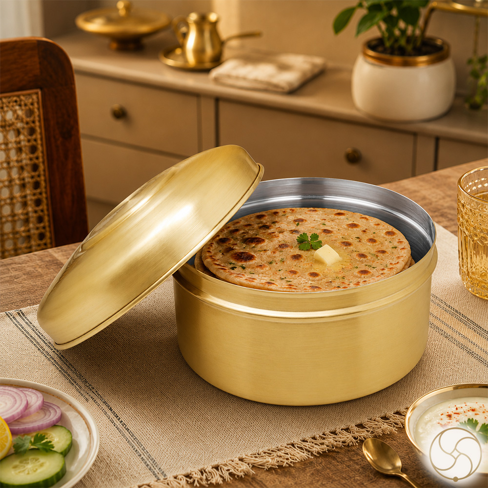 Pure Ritika Brass Food Container