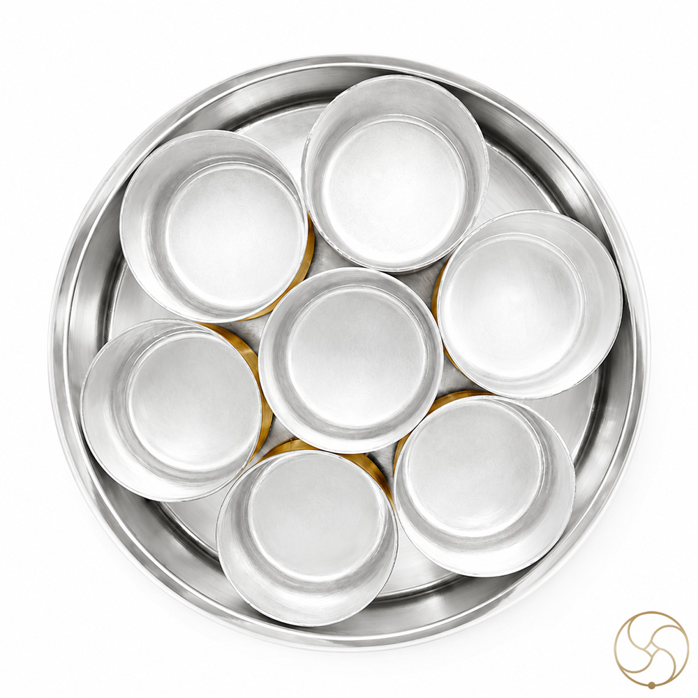 Pure Ritika Brass Spice Storage Box