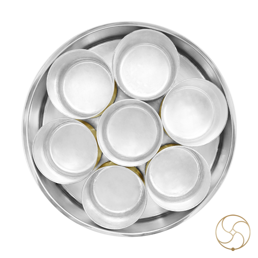 Pure Ritika Brass Spice Storage Box -