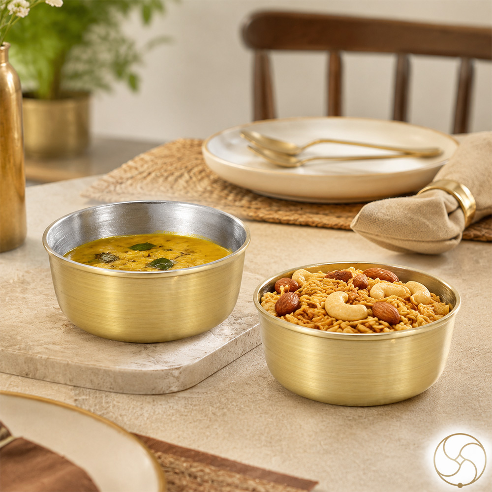 Ritika Brass Daal Bowl - 300ml