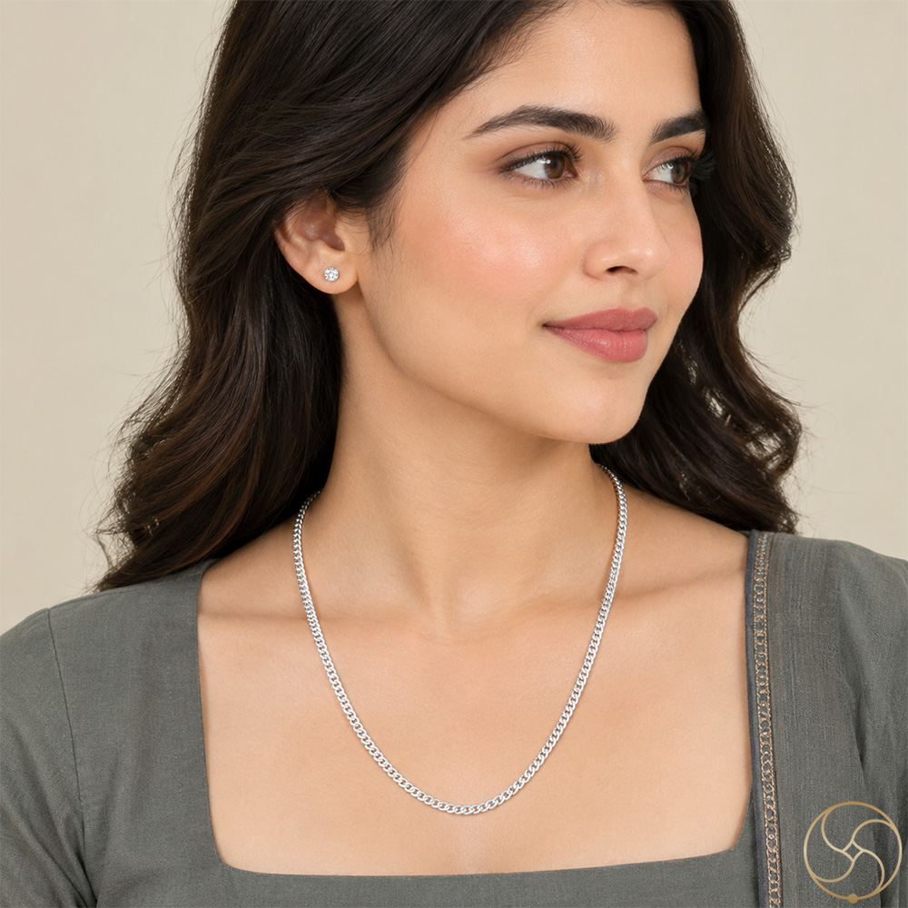 996 Silver Press Chain