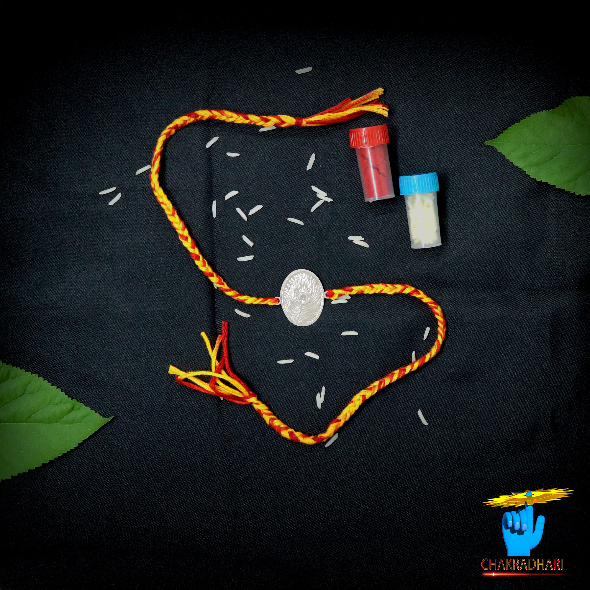 999  Silver Mayur Pankh Rakhi -    