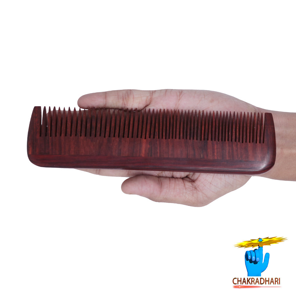 Graceful Long Red Sandalwood Comb