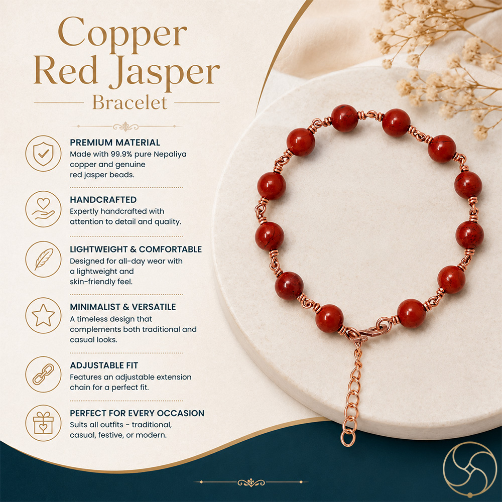 Nepaliya Copper Red Jasper Bracelet