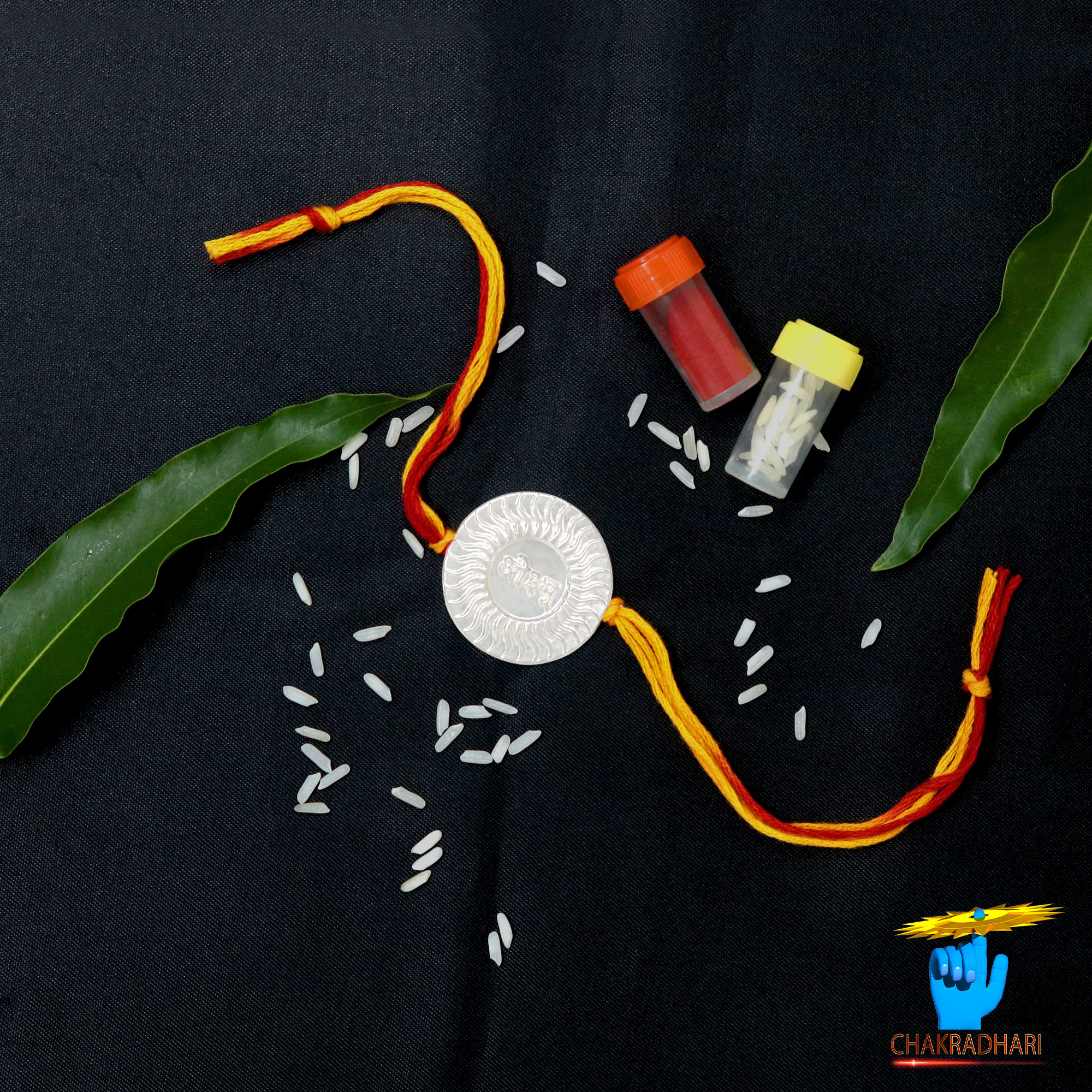 999 Silver Vedic Aum Rakhi Handcrafted Rakshabandhan Rakhi for Brother