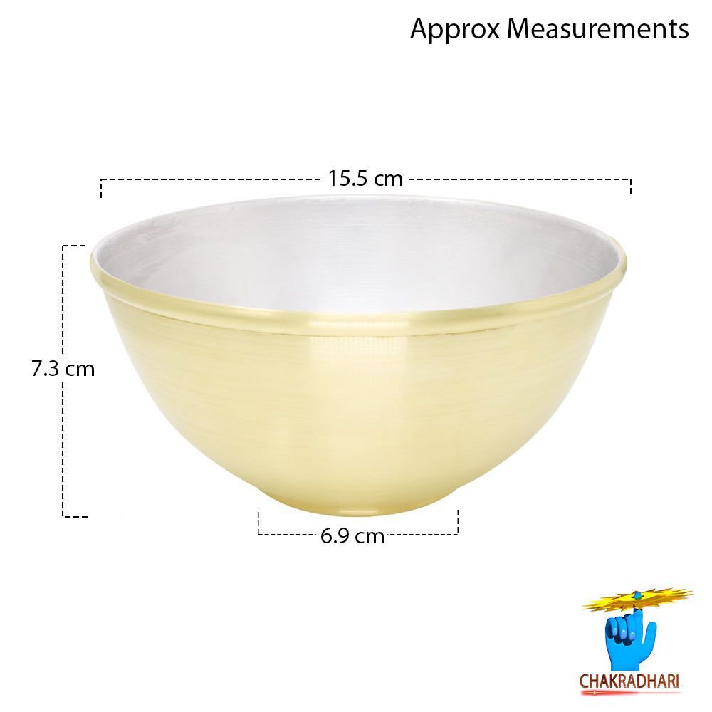 800ml Ritika Brass Shakti Bowl 245 gm -