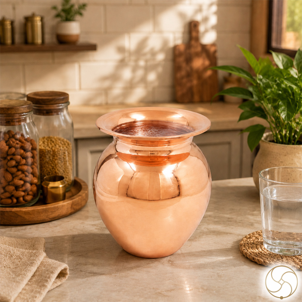 999 Nepaliya Copper Kalash Lota - 1300ml