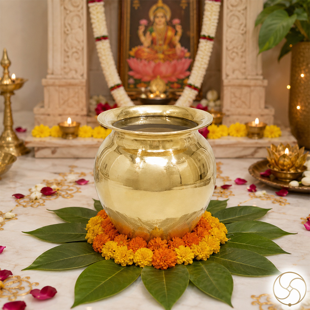 Ritika Brass Kalash Lota - 1280ml