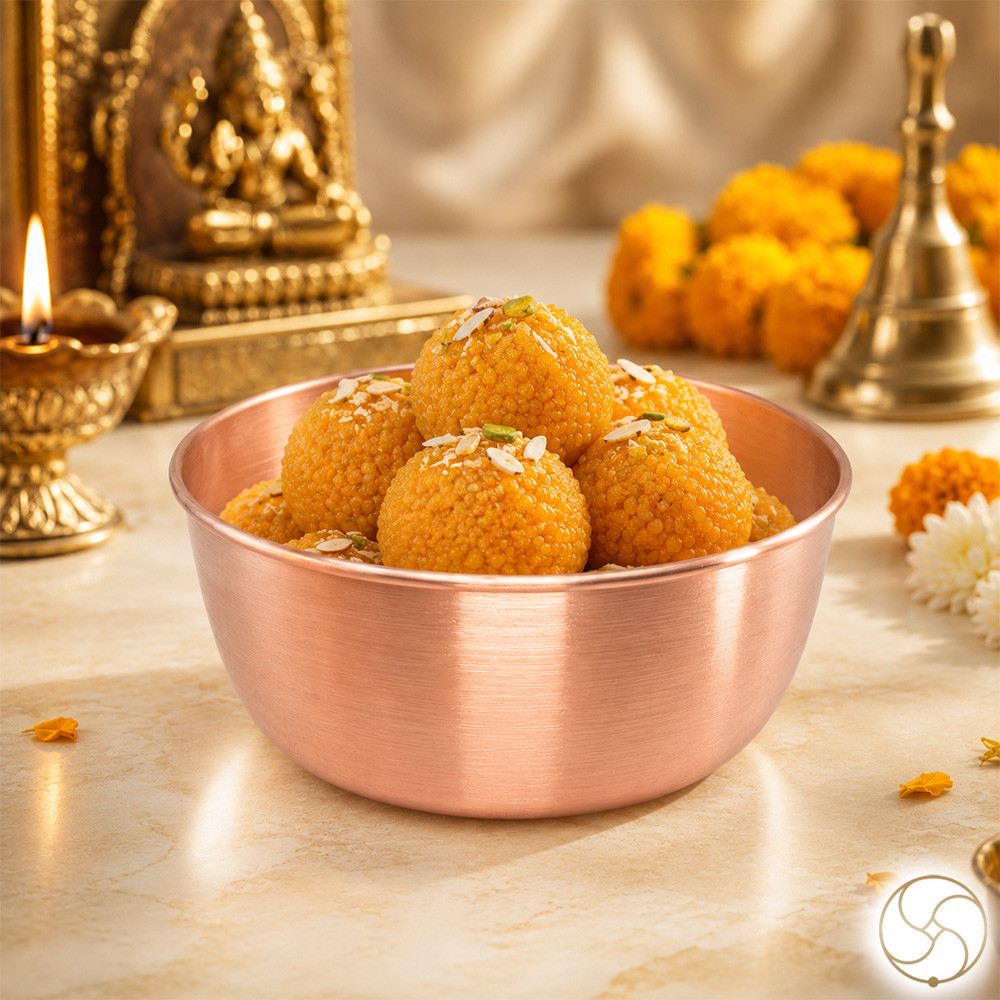 999 Nepaliya Copper Sthir Bowl - 850ml