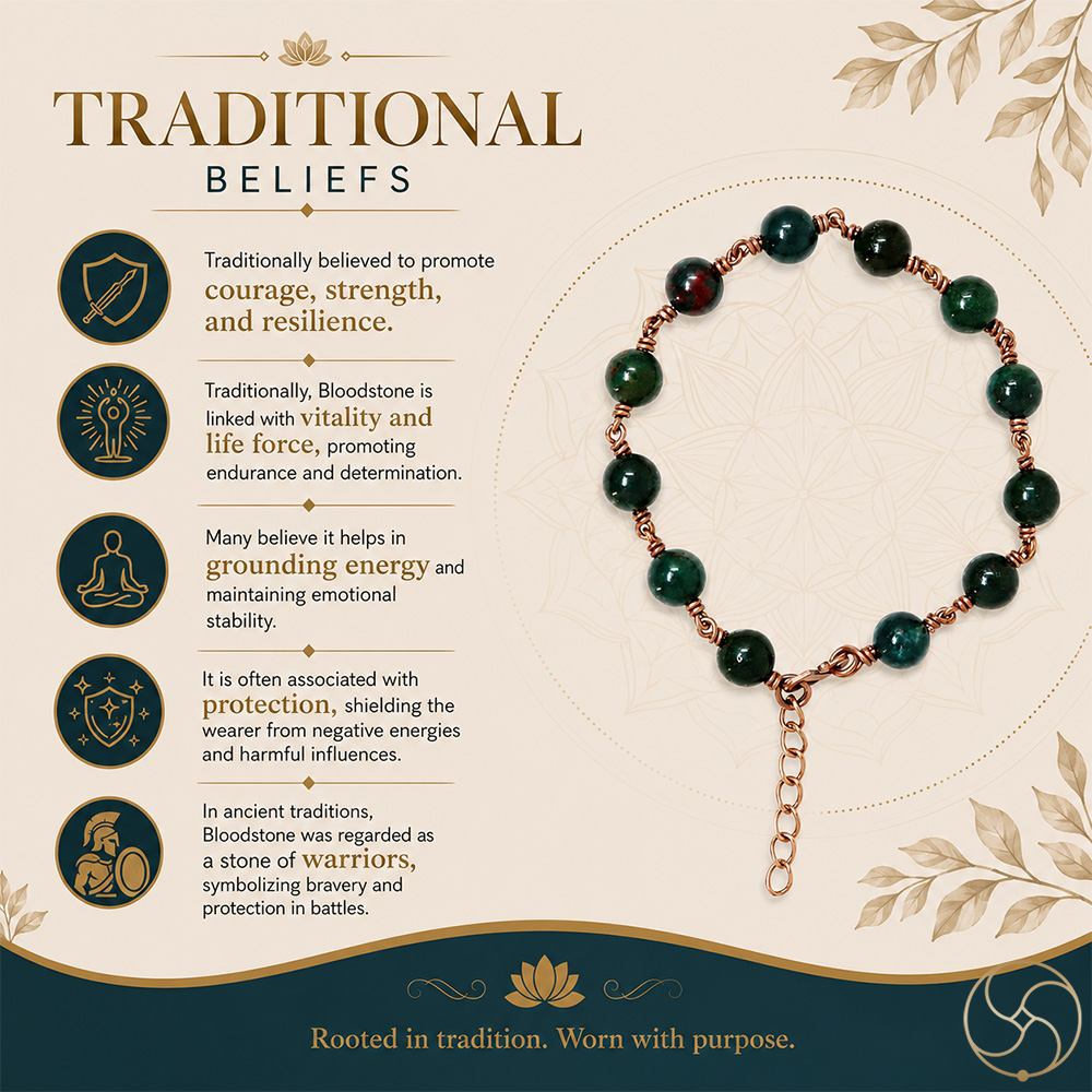 Nepaliya Copper Blood Stone Bracelet